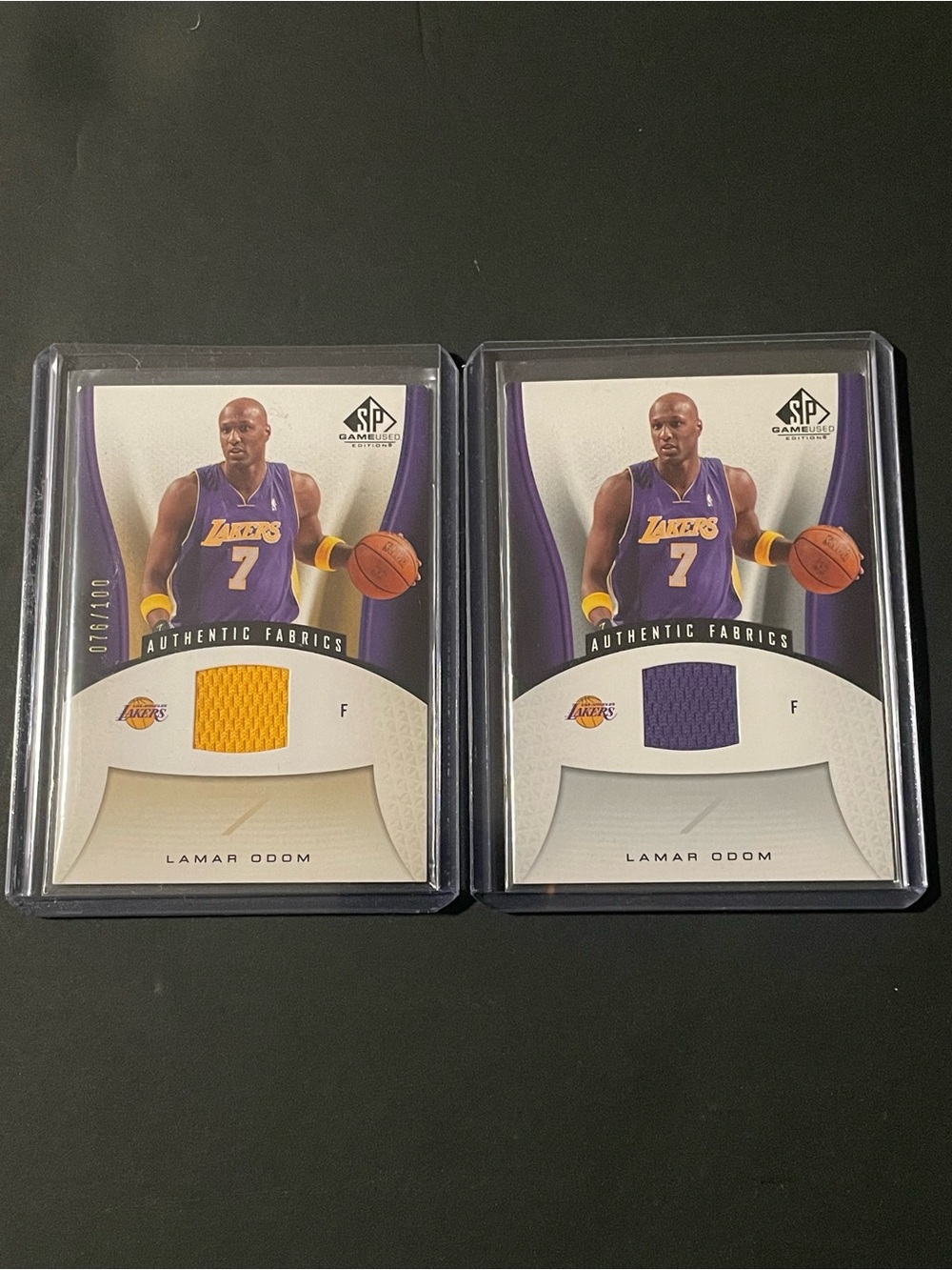 2006-07 Lamar Odom Los Angeles Lakers Upper Deck Relic Trading Cards